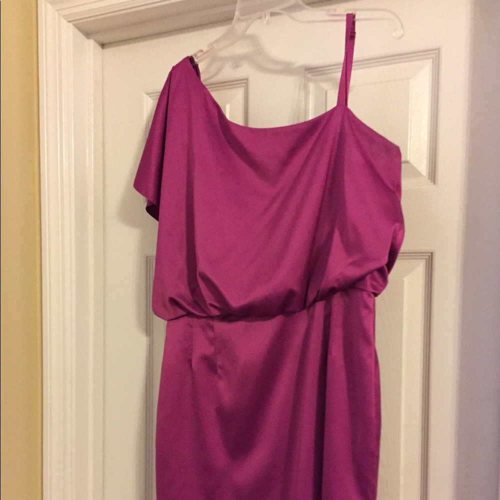Jessica Simpson one-shoulder dress